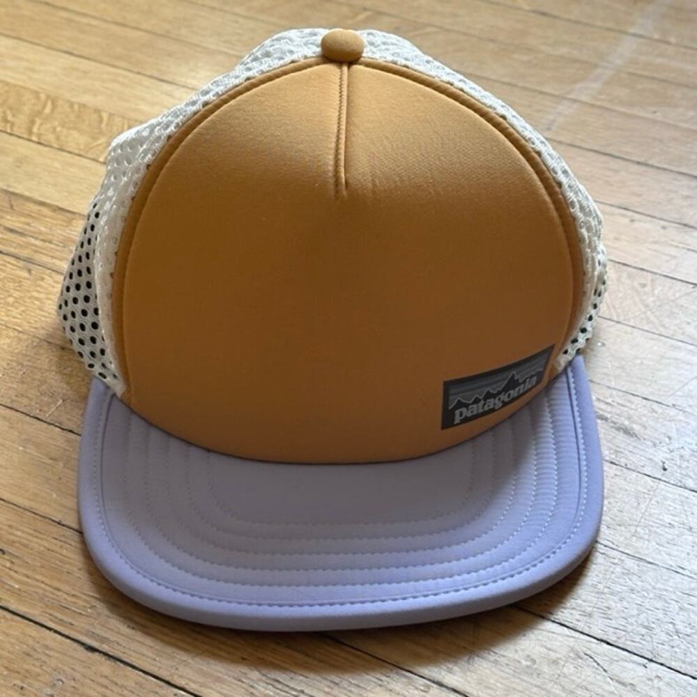 Patagonia Duckbill Trucker Hat NWOT Lavender Gold